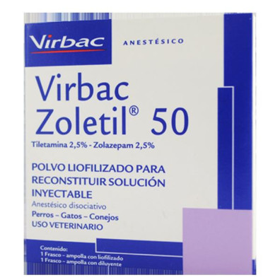 ZOLETIL-50 1DOSIS 1 DILUENTE