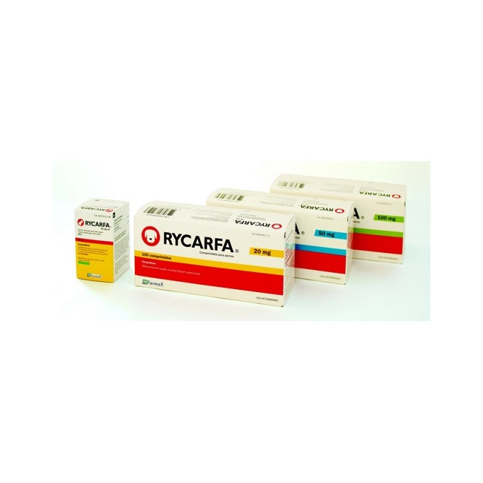 RYCARFA INYECTABLE 20 MG ENV. 100 COMP.