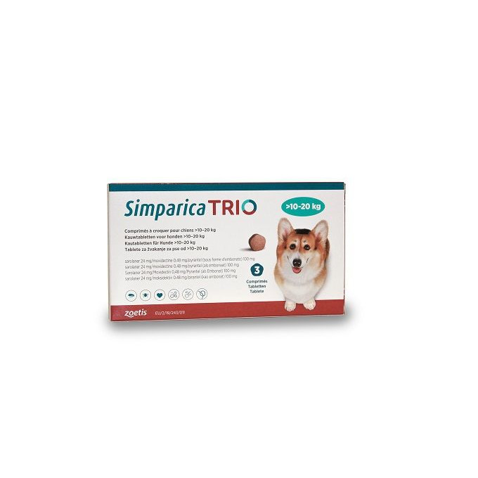 SIMPARICA TRIO 10-20 KG