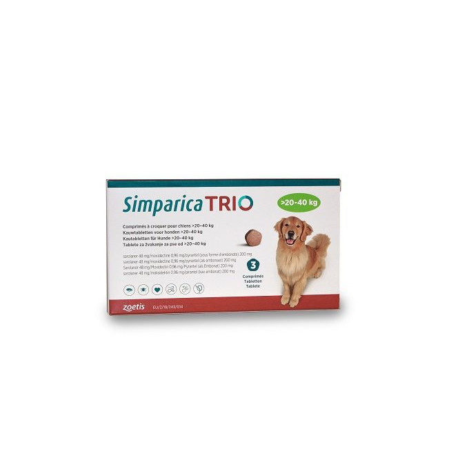 SIMPARICA TRIO 20-40 KG